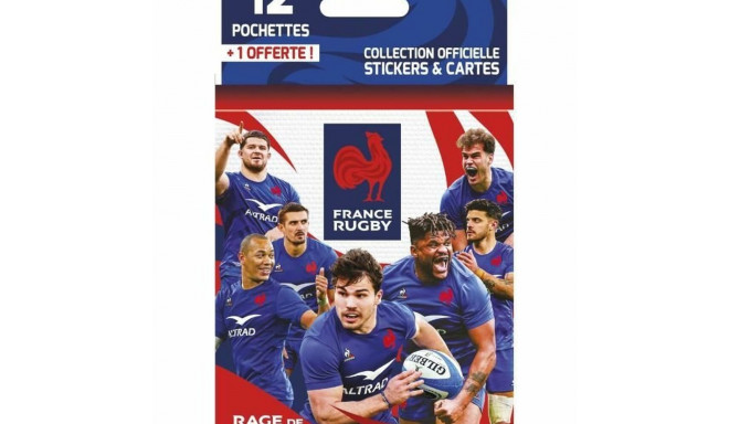 Pack of stickers Panini France Rugby 12 Envelopes