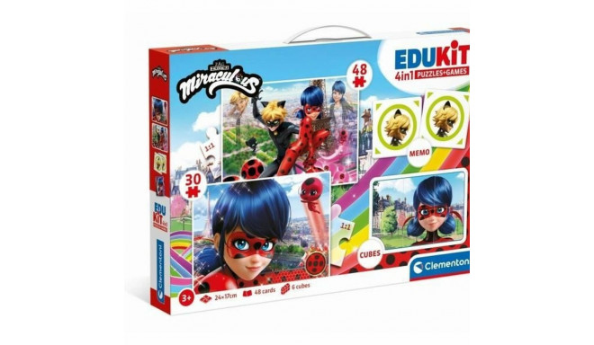 4 Pusle Komplekt Miraculous: Tales of Ladybug & Cat Noir Clementoni Edukit