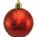 Christmas Baubles Red Plastic 6 x 6 x 6 cm (12 Units)