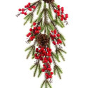 Door Hanger Christmas Red Multicolour Plastic Foam 60 cm