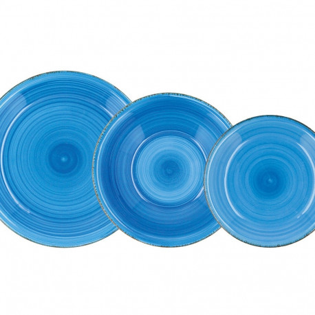 Tableware Quid Vita Blue Ceramic 18 Pieces