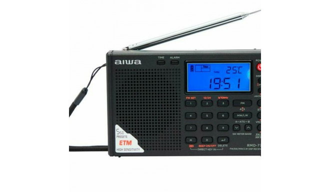 Clock-Radio Aiwa PLL DSP FM stereo tuner / SW / MW / LW