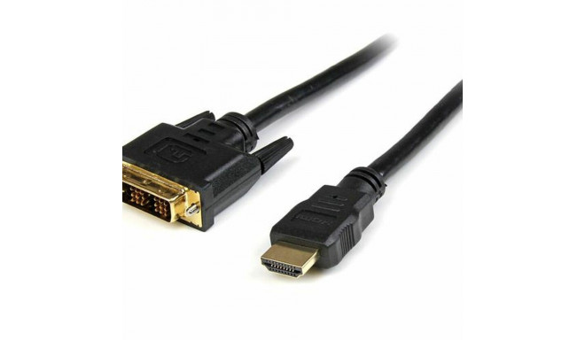 HDMI uz DVI adapteris Startech HDDVIMM1M Melns 1 m