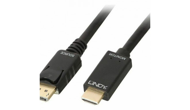 Display Porta uz HDMI Adapteris LINDY 36921 Melns