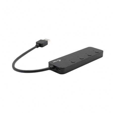 i-tec USB 3.0 metall HUB 4-porti USB 5 Gbps lülititega