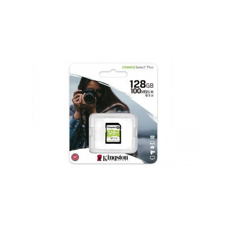 KINGSTON 128GB SDHC SELECT 100R CL 10 UHS-I