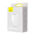 Baseus Compact wall charger PD /30W / 1x USB-C /2x USB