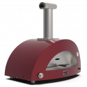 Alfa Forni Moderno 3 Pizze Hybrid red