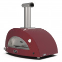 Alfa Forni Moderno 3 Pizze Hybrid red