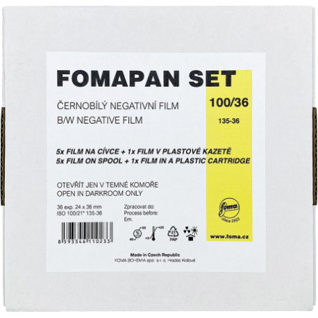 Foma film Fomapan 100/36 Set 6 films + cartridge