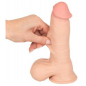 Dildo z ruchomą skórą 19,9cm Nature Skin