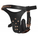 Strap-on z 3 dildami L/XL Bad Kitty