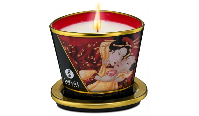 Świeca do masażu Romance Sparkling Strawberry Wine 170ml Shunga