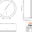 MEDICLINICS PR2787 tualetinio pop. dozatorius 27,5Øcm, balta