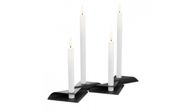 HOFATS SQUARE CANDLE black, 4 pcs.