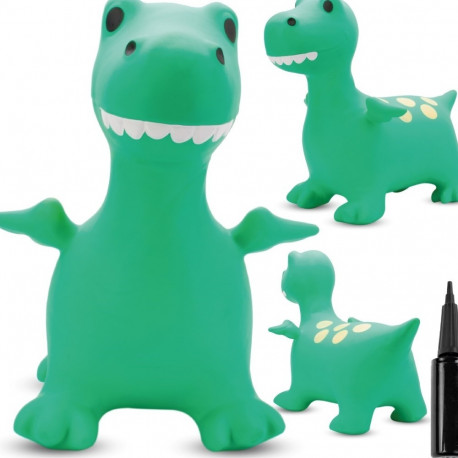 Kummist hüppeloom Smok 60cm pumbaga, roheline