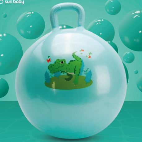 Laste hüpikpall 60cm pumbaga, roheline