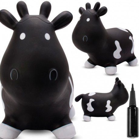 Kummist hüppeloom lehm 57cm pumbaga, must-valge