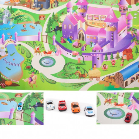 Castle laste põrandamatt autodega 120x80cm