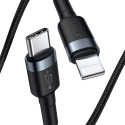 Baseus Cafule Cable Type-C to iP PD 18W 1m Gray+Black