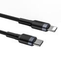 Baseus Cafule Cable Type-C to iP PD 18W 1m Gray+Black