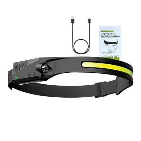 Superfire HL65 headlamp flashlight, 120 lm, USB-C, 5 modes, 30m