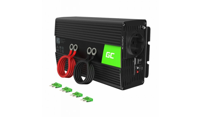 Car inverter voltage converter Green Cell INV08 12V to 230V 1000W/2000W, modified sine wave