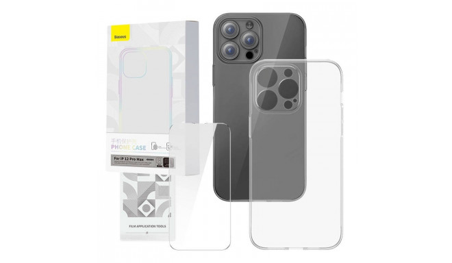 Transparent Case and Tempered Glass set Baseus Corning for iPhone 12 Pro Max