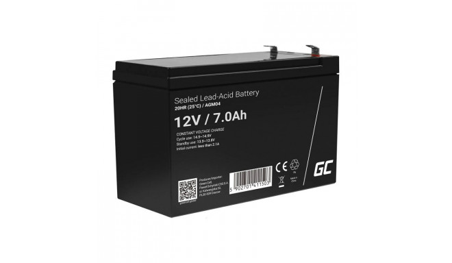 Rechargeable battery AGM 12V 7Ah Maintenancefree for UPS ALARM