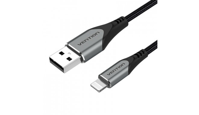 Cable USB 2.0 to Lightning, Vention LABHF 2.4A 1m (Gray)