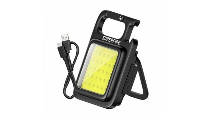 Superfire MX16 flashlight, 600 lm, 500 mAh, USB-C, 4 modes