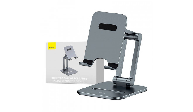 Stand holder Baseus Biaxial for phone (grey)