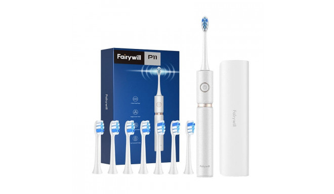 Sonic toothbrush with head set and case FairyWill FW-P11 (white)