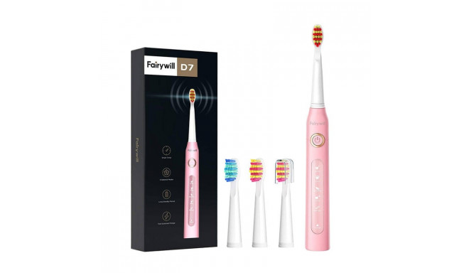 Sonic toothbrush with head set FairyWill FW507 (pink