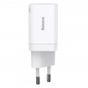 Baseus Super Si Pro Quick Charger USB + USB-C 30W (white)