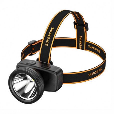 Superfire HL55 headlamp flashlight, 150lm, USB-C