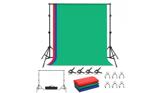 Puluz taustafooni kinnitus 2x2m + taust 3tk PKT5204
