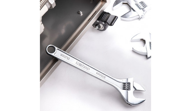 Adjustable Spanner 15" Deli Tools EDL015A (silver)