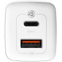 Quick Travel Charger Baseus GaN2 Lite USB+C 65W EU (white)