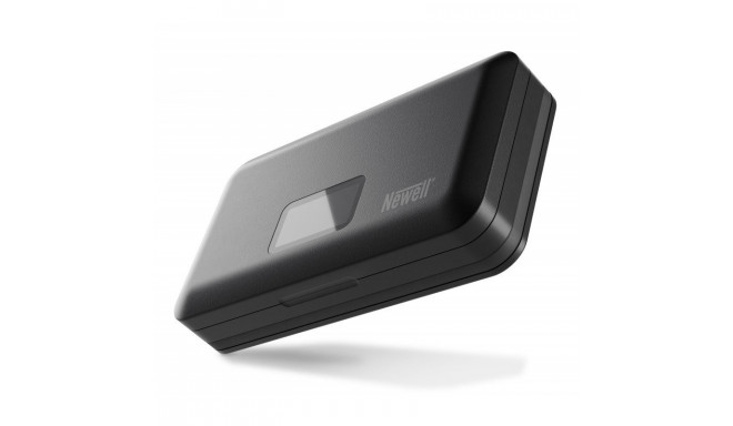 Newell LCD dual-channel charger with power bank and SD card reader for LP-E6 batteries for Canon