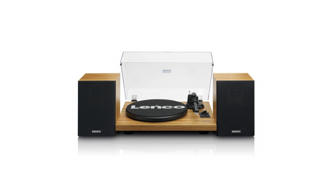 Hi-Fi vinüülplaadimängija väliste kõlaritega Lenco LS500OK puit