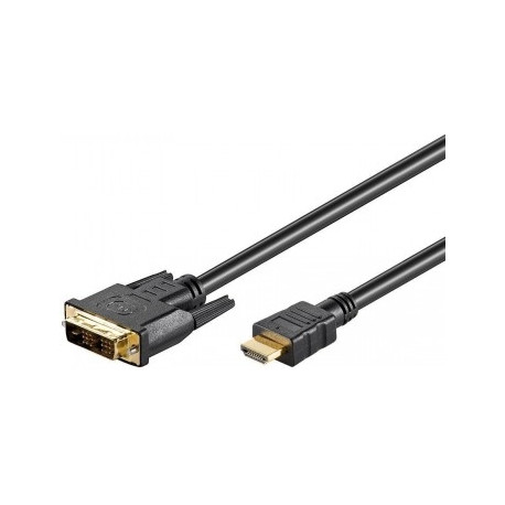 GB HDMI/DVI CABLE 2M, HDMI - DVI-D SINGLE-LINK (18+1 PIN), G