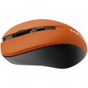 CANYON MW-1, 2.4GHz wireless optical mouse with 4 buttons, DPI 800/1200/1600, Orange, 103.5*69.5*35m