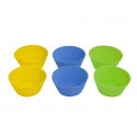 Tiross silikoon muffinivormid 6 tk pakis diam 7,2cm TS-399-1