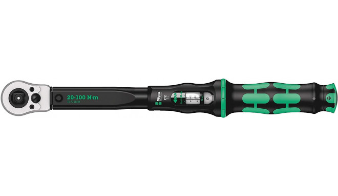 Wera torque wrench Click-Torque C 2 Push R/L (black/green, output 1/2) 05075625001