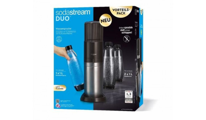 SodaStream DUO Black, Stainless steel