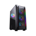 COUGAR Gaming CGR-5VM6B-MESH-G-RGB computer case Midi Tower Black, Transparent