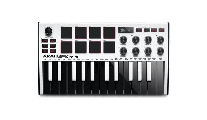 Akai MPK Mini MK3 MIDI keyboard 25 keys USB Black, White