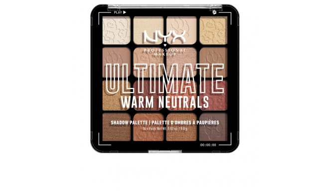 NYX PROFESSIONAL MAKE UP ULTIMATE shadow palette #warm neutrals 16 x 0,83 gr