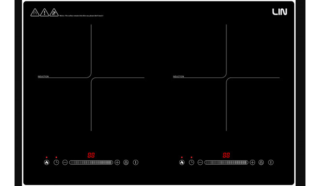 Induction hob LIN LI2H-180 cable with plug 1.2m 3200 W